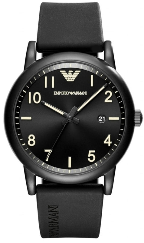 NEW offers AUTHENTIC EMPORIO ARMANI BLACK LUIGI BETA ROSE GOLD MEN'S WATCH AR11097