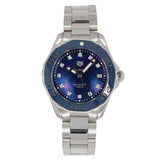 Tag Heuer Aquaracer Diamonds Blue Dial Silver Steel Strap Watch for Women - WAY131L.BA0748