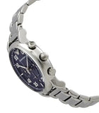 Emporio Armani Luigi Chronograph Blue Dial Silver Steel Strap Watch For Men - AR11132