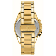 Maserati Traguardo Skeleton Black Dial Gold Steel Strap Watch For Men - R8873612058