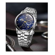 Maserati Ricordo Chronograph Blue Dial Silver Steel Strap Watch For Men - R8873633001
