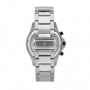 Maserati SFIDA Chronograph White Dial Silver Steel Strap Watch For Men - R8873640003