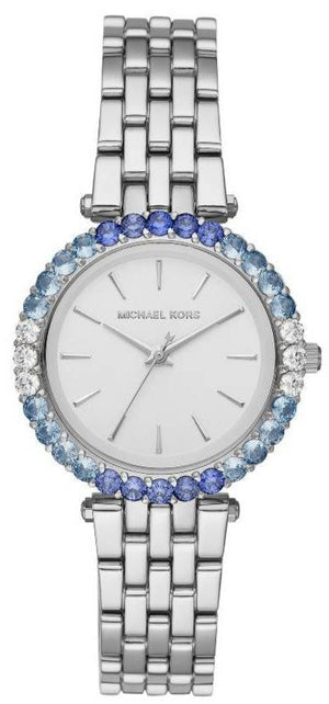 Michael Kors Darci Quartz White Dial Silver Steel Strap Watch For Women - MK4516