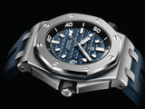 Audemars Piguet Royal Oak Offshore Diver Blue Dial Blue Rubber Strap Watch for Men - 15720ST.OO.A027CA.01