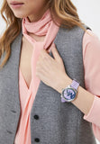 Michael Kors Janelle Three Hand Purple Dial Purple Rubber Strap Watch For Women - MK7143