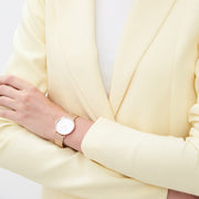 Michael Kors Pyper Quartz Mother of Pearl White Dial Rose Gold Mesh Strap Watch For Women - MK4588