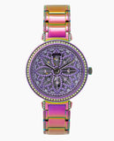 Guess Lily Analog Purple Dial Purple Steel Strap Watch For Women - GW0528L4