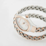 Just Cavalli Novara Silver Dial Two Tone Steel Strap Watch for Women - JC1L264M0075