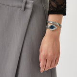 Just Cavalli Ferocious Blue Dial Silver Steel Strap Watch for Women - JC1L306M0015