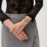 Just Cavalli Ferocious Blue Dial Silver Steel Strap Watch for Women - JC1L306M0015