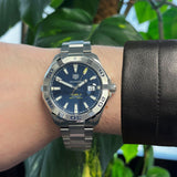 Tag Heuer Aquaracer Blue Dial Watch for Men - WAY2012.BA0927