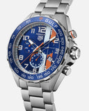 Tag Heuer Formula 1 Gulf Chronograph Blue Dial Silver Steel Strap Watch for Men - CAZ101AT.BA0842