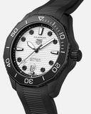 Tag Heuer Aquaracer Professional 300 Automatic White Dial Black Rubber Strap Watch for Men - WBP201D.FT6197