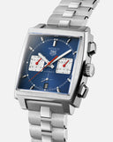 Tag Heuer Monaco Automatic Chronograph Blue Dial Silver Steel Strap Watch for Men - CBL2111.BA0644