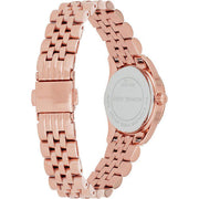 Michael Kors Lexington Quartz White Dial Rose Gold Steel Strap Watch For Women - MK3230