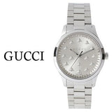 Gucci G Timeless Quartz Silver Dial Silver Steel Strap Watch for Men - YA1265031