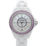 Chanel J12 Quartz Diamonds Mother of Pearl White Dial White Steel Strap Watch for Women - J12 H3243