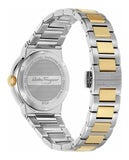 Salvatore Ferragamo Sapphire Silver Dial Two Tone Steel Strap Watch for Men - SFHP00520