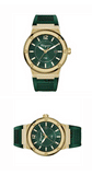 Salvatore Ferragamo F-80 Green Dial Green Rubber Strap Watch for Men - SFHY02022