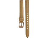 Michael Kors Runway Slim Quartz White Dial Beige Leather Strap Watch For Women - MK2284