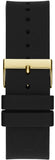 Guess King Quartz Crystals Gold Dial Black Silicone Strap Watch For Men - GW0537G2