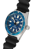 Seiko Prospex Analogue Automatic Diver Blue Dial Black Rubber Strap Watch For Men - SPB053J1