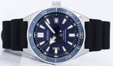 Seiko Prospex Analogue Automatic Diver Blue Dial Black Rubber Strap Watch For Men - SPB053J1