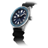 Seiko Prospex Analogue Automatic Diver Blue Dial Black Rubber Strap Watch For Men - SPB053J1