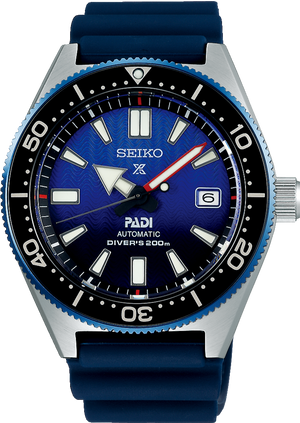 Seiko Prospex PADI Special Edition Divers 200M Blue Dial Blue Rubber Strap Watch For Men - SPB071J1