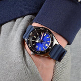 Seiko Prospex PADI Special Edition Divers 200M Blue Dial Blue Rubber Strap Watch For Men - SPB071J1