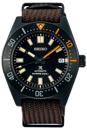 Seiko Prospex Black Series 1965 Limited Edition Black Dial Brown NATO Strap Watch For Men - SPB253J1