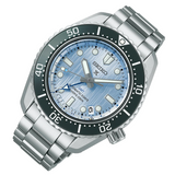 Seiko Prospex Limited Edition Automatic GMT Glacier Blue Dial Silver Steel Strap Watch For Men - SPB385J1