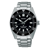 Seiko Prospex Automatic Diver Black Dial Silver Steel Strap Watch For Men - SPB051J1