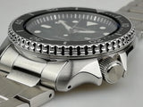 Seiko 5 Sports Automatic Day Date Black Dial Silver Steel Strap Watch for Men - SRPD55K1