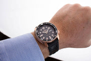 Seiko 5 Sport SKX Automatic Black Dial Black Silicone Strap Watch For Men - SRPD76K1