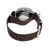 Seiko 5 Sport Automatic Brown Dial Brown Nylon Strap Watch For Men - SRPD85K1