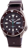 Seiko 5 Sport Automatic Brown Dial Brown Nylon Strap Watch For Men - SRPD85K1