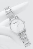 Calvin Klein Dainty Diamonds Silver Dial Sliver Steel Strap Watch for Women - K7L2314T