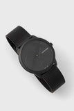 Calvin Klein Minimal Black Dial Black Mesh Bracelet Watch for Men - K3M514B1