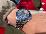 Tag Heuer Formula 1 Gulf Chronograph Blue Dial Silver Steel Strap Watch for Men - CAZ101AT.BA0842