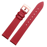 Swarovski Crystal Frost Red Dial Red Leather Strap Watch for Women - 5519226