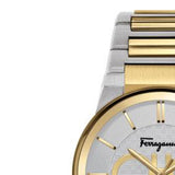 Salvatore Ferragamo Sapphire Silver Dial Two Tone Steel Strap Watch for Men - SFHP00520