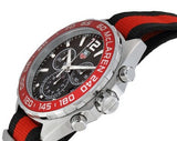 Tag Heuer Formula 1 McLaren Limited Edition Quartz Chronograph Black Dial Two Tone NATO Strap Watch for Men - CAZ1112.FC8188