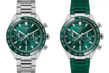 Tag Heuer Carrera Chronograph 44mm Green Dial Silver Steel Strap Watch for Men - CBN2A1N.BA0643