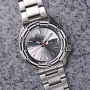 Seiko 5 Sports Special Edition Silver Dial Silver Steel Strap Watch For Men - SRPK09K1