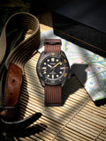 Seiko Prospex Black Series 1965 Limited Edition Black Dial Brown NATO Strap Watch For Men - SPB253J1