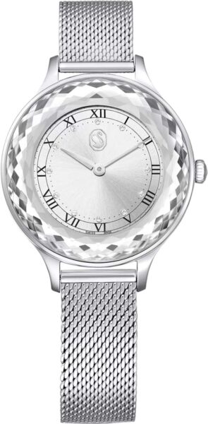 SWAROVSKI スワロフスキー OCTEA NOVA 5295337 Swarovski Octea Nova Quartz White Dial White Leather Strap Watch