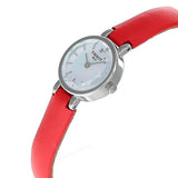 Tissot Lovely Round Mother of Pearl Dial Red Leather Strap Watch for Women - T140.009.16.111.00