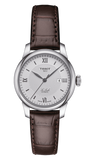 Tissot T Classic Le Locle Automatic Silver Dial Brown Leather Strap Watch For Women - T006.207.16.038.00