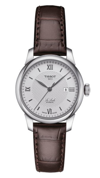 Tissot T Classic Le Locle Automatic Silver Dial Brown Leather